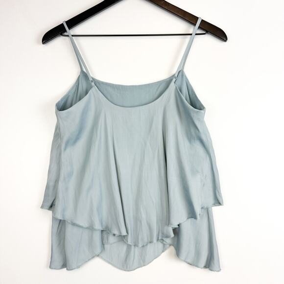 Intimately Free People Layered Cami Tank Top Satin Light Blue - Size S - Picture 6 of 9